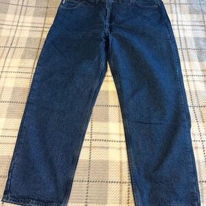 Carhartt Flannel Lined Relaxed Fit Blue Denim Jeans Size 46x32 New With Tag